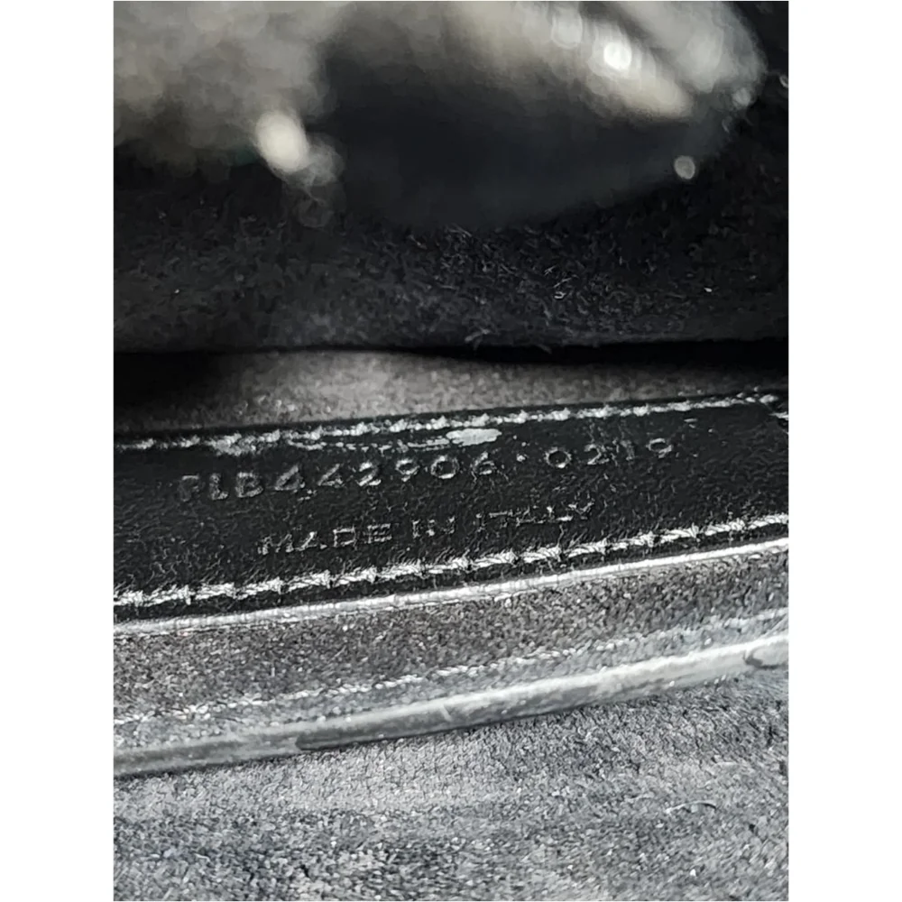 Saint Laurent Sunset eel crossbody bag Black